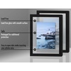 image:imageAmericanflat 8x10 Floating Picture Frame 2Pack  Engineered Wood  Black  Photo floats between crystalclear glass wall or tabletop display with included easel sawtooth hangers includedBlack