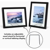 image:imageAmericanflat 8x10 Floating Picture Frame 2Pack  Engineered Wood  Black  Photo floats between crystalclear glass wall or tabletop display with included easel sawtooth hangers includedBlack