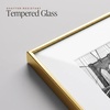 image:imageAmericanflat 8x10 Picture Frame  Matted to 5x7  Metal  Black  Shatterresistant glass wall or tabletop display with included easel secure turntab backing use with or without matGold