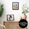 image:imageAmericanflat 8x12 Picture Frame with ShatterResistant Glass  Set of 2  Streamline Collection  Thin Border Photo Frame for Tabletop and Wall  Hanging Hardware and Easel Stand Included  Black  Shatterresistant glass wall or tabletop display with included easel sawtooth hangers included secure turntab backingBlack