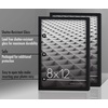 image:imageAmericanflat 8x12 Picture Frame with ShatterResistant Glass  Set of 2  Streamline Collection  Thin Border Photo Frame for Tabletop and Wall  Hanging Hardware and Easel Stand Included  Black  Shatterresistant glass wall or tabletop display with included easel sawtooth hangers included secure turntab backingBlack