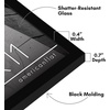 image:imageAmericanflat 8x12 Picture Frame with ShatterResistant Glass  Set of 2  Streamline Collection  Thin Border Photo Frame for Tabletop and Wall  Hanging Hardware and Easel Stand Included  Black  Shatterresistant glass wall or tabletop display with included easel sawtooth hangers included secure turntab backingBlack