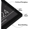 image:imageAmericanflat 8x12 Picture Frame with ShatterResistant Glass  Set of 2  Streamline Collection  Thin Border Photo Frame for Tabletop and Wall  Hanging Hardware and Easel Stand Included  Black  Shatterresistant glass wall or tabletop display with included easel sawtooth hangers included secure turntab backingBlack