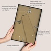 image:imageAmericanflat 8x12 Picture Frame with ShatterResistant Glass  Set of 2  Streamline Collection  Thin Border Photo Frame for Tabletop and Wall  Hanging Hardware and Easel Stand Included  Black  Shatterresistant glass wall or tabletop display with included easel sawtooth hangers included secure turntab backingBlack