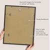 image:imageAmericanflat 8x12 Picture Frame with ShatterResistant Glass  Set of 2  Streamline Collection  Thin Border Photo Frame for Tabletop and Wall  Hanging Hardware and Easel Stand Included  Black  Shatterresistant glass wall or tabletop display with included easel sawtooth hangers included secure turntab backingBlack