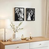 image:imageAmericanflat 8x12 Picture Frame with ShatterResistant Glass  Set of 2  Streamline Collection  Thin Border Photo Frame for Tabletop and Wall  Hanging Hardware and Easel Stand Included  Black  Shatterresistant glass wall or tabletop display with included easel sawtooth hangers included secure turntab backingBlack