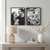 image:imageAmericanflat 8x12 Picture Frame with ShatterResistant Glass  Set of 2  Streamline Collection  Thin Border Photo Frame for Tabletop and Wall  Hanging Hardware and Easel Stand Included  Black  Shatterresistant glass wall or tabletop display with included easel sawtooth hangers included secure turntab backingBlack