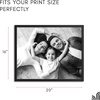 image:imageAmericanflat 8x12 Picture Frame with ShatterResistant Glass  Set of 2  Streamline Collection  Thin Border Photo Frame for Tabletop and Wall  Hanging Hardware and Easel Stand Included  Black  Shatterresistant glass wall or tabletop display with included easel sawtooth hangers included secure turntab backingBlack