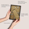 image:imageAmericanflat 8x12 Picture Frame with ShatterResistant Glass  Set of 2  Streamline Collection  Thin Border Photo Frame for Tabletop and Wall  Hanging Hardware and Easel Stand Included  Black  Shatterresistant glass wall or tabletop display with included easel sawtooth hangers included secure turntab backingBlack
