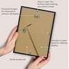 image:imageAmericanflat 8x12 Picture Frame with ShatterResistant Glass  Set of 2  Streamline Collection  Thin Border Photo Frame for Tabletop and Wall  Hanging Hardware and Easel Stand Included  Black  Shatterresistant glass wall or tabletop display with included easel sawtooth hangers included secure turntab backingBlack