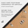 image:imageAmericanflat 8x12 Picture Frame with ShatterResistant Glass  Set of 2  Streamline Collection  Thin Border Photo Frame for Tabletop and Wall  Hanging Hardware and Easel Stand Included  Black  Shatterresistant glass wall or tabletop display with included easel sawtooth hangers included secure turntab backingBlack
