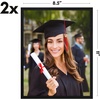 image:imageAmericanflat 8x12 Picture Frame with ShatterResistant Glass  Set of 2  Streamline Collection  Thin Border Photo Frame for Tabletop and Wall  Hanging Hardware and Easel Stand Included  Black  Shatterresistant glass wall or tabletop display with included easel sawtooth hangers included secure turntab backingBlack