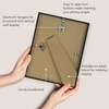 image:imageAmericanflat 8x12 Picture Frame with ShatterResistant Glass  Set of 2  Streamline Collection  Thin Border Photo Frame for Tabletop and Wall  Hanging Hardware and Easel Stand Included  Black  Shatterresistant glass wall or tabletop display with included easel sawtooth hangers included secure turntab backingBlack