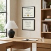 image:imageAmericanflat 8x12 Picture Frame with ShatterResistant Glass  Set of 2  Streamline Collection  Thin Border Photo Frame for Tabletop and Wall  Hanging Hardware and Easel Stand Included  Black  Shatterresistant glass wall or tabletop display with included easel sawtooth hangers included secure turntab backingBlack