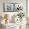 image:imageAmericanflat 8x12 Picture Frame with ShatterResistant Glass  Set of 2  Streamline Collection  Thin Border Photo Frame for Tabletop and Wall  Hanging Hardware and Easel Stand Included  Black  Shatterresistant glass wall or tabletop display with included easel sawtooth hangers included secure turntab backingBlack