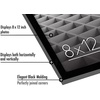 image:imageAmericanflat 8x12 Picture Frame with ShatterResistant Glass  Set of 2  Streamline Collection  Thin Border Photo Frame for Tabletop and Wall  Hanging Hardware and Easel Stand Included  Black  Shatterresistant glass wall or tabletop display with included easel sawtooth hangers included secure turntab backingBlack
