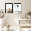 image:imageAmericanflat 8x12 Picture Frame with ShatterResistant Glass  Set of 2  Streamline Collection  Thin Border Photo Frame for Tabletop and Wall  Hanging Hardware and Easel Stand Included  Black  Shatterresistant glass wall or tabletop display with included easel sawtooth hangers included secure turntab backingBlack