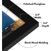 image:imageAmericanflat 8x40 Picture Frame  Engineered Wood  Black  Polished plexiglass front hangs vertical or horizontal sawtooth hangers included fits photos posters and art