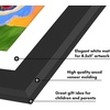 image:imageAmericanflat Kids Artwork Frame Changeable Black  Magnetic Door Holds 100 Art Pieces  85x11 Letter Size Display with Mat or 10x125 Without Mat  My Mini Masterpiece  Holds 100 art pieces magnetic front door builtin keyholes for wall display stores finished artworkBlack