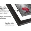 image:imageAmericanflat Picture Frame in Black with Shatter Resistant Glass  Horizontal and Vertical Formats for Wall  9 x 12  Pack of 15