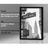 image:imageAmericanflat Poster Frame in Black with Polished Plexiglass  Horizontal and Vertical Formats for Wall  13 x 191
