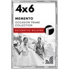 image:imageAmericanflat 11x14 Picture Frame with Polished CrystalClear Glass  Use as 8x10 Frame with Mat or Display 11x14 Photo Without Mat  Signature Collection  Picture Frames for Wall Display  Silver  Engineered Wood construction hangs vertical or horizontal sawtooth hangers included use with or without matSilver