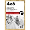 image:imageAmericanflat 11x14 Picture Frame with Polished CrystalClear Glass  Use as 8x10 Frame with Mat or Display 11x14 Photo Without Mat  Signature Collection  Picture Frames for Wall Display  Silver  Engineered Wood construction hangs vertical or horizontal sawtooth hangers included use with or without matGold
