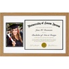 image:imageAmericanflat 11x18 Diploma Frame with ShatterResistant Glass  Fits 85x11 Diplomas and 5x7 Pictures  Signature Collection  Engineered Wood Graduation Picture Frame for Wall Display  BlackDark Oak