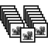 image:imageAmericanflat 12x16 Picture Frame in Black  Use as 8x12 Picture Frame with Mat or 12x16 Frame Without Mat  Engineered Wood Photo Frame with ShatterResistant Glass for Wall Display