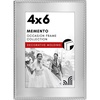image:imageAmericanflat 12x18 Poster Frame  Silver Engineered Wood with Polished Plexiglass  Wide Picture Frame for Vertical or Horizontal Wall Display  Epic Collection  Silver  Polished plexiglass front hangs vertical or horizontal sawtooth hangers included secure turntab backing4X6