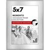 image:imageAmericanflat 12x18 Poster Frame  Silver Engineered Wood with Polished Plexiglass  Wide Picture Frame for Vertical or Horizontal Wall Display  Epic Collection  Silver  Polished plexiglass front hangs vertical or horizontal sawtooth hangers included secure turntab backing5X7