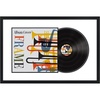 image:imageAmericanflat 25x165 Record Album Frame with ShatterResistant Glass  Use as 125x125 Album Cover Frame with Mat  Brooklyn Portrait Collection  Engineered Wood Frames for Wall  BlackAlbum Cover  Vinyl Record Frame