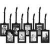 image:imageAmericanflat 2x3 Picture Frame with Plexiglass and Adjustable Ribbon Tassels  Set of 8 Hanging Picture Frames  Photo Frame Ornaments for Mothers Day Birthdays Christmas Anniversaries  Black8 Piece
