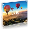 image:imageAmericanflat 35x5 Acrylic Picture Frame  Double Sided Frames with Magnetic Corners  Transparent Acrylic Frames for Desk or Tabletop Display  35x5 Picture Frame with Microfiber Cloth Included8x10
