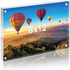 image:imageAmericanflat 35x5 Acrylic Picture Frame  Double Sided Frames with Magnetic Corners  Transparent Acrylic Frames for Desk or Tabletop Display  35x5 Picture Frame with Microfiber Cloth Included8x12