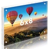 image:imageAmericanflat 35x5 Acrylic Picture Frame  Double Sided Frames with Magnetic Corners  Transparent Acrylic Frames for Desk or Tabletop Display  35x5 Picture Frame with Microfiber Cloth Included6x8