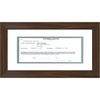 image:imageAmericanflat 5x10 Document Frame  Matted to 35x8  Black  Engineered Wood construction Shatterresistant glass displays certificates certifications and licensesWalnut