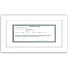 image:imageAmericanflat 5x10 Document Frame  Matted to 35x8  Black  Engineered Wood construction Shatterresistant glass displays certificates certifications and licensesWhite