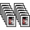 image:imageAmericanflat Picture Frame in Black with Shatter Resistant Glass  Horizontal and Vertical Formats  Wall Mounted  11 x 14  Pack of 12