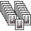 image:imageAmericanflat Picture Frame in Black with Shatter Resistant Glass  Horizontal and Vertical Formats for Wall  9 x 12  Pack of 15