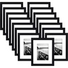 image:imageAmericanflat Picture Frames in Black with Shatter Resistant Glass Horizontal and Vertical Formats for Wall and Tabletop  8 x 10  Pack of 15