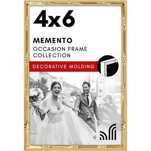 image:imageAmericanflat 11x14 Picture Frame with Polished CrystalClear Glass  Use as 8x10 Frame with Mat or Display 11x14 Photo Without Mat  Signature Collection  Picture Frames for Wall Display  Silver  Engineered Wood construction hangs vertical or horizontal sawtooth hangers included use with or without matGold
