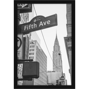 image:imageAmericanflat Poster Frame in Black with Polished Plexiglass  Horizontal and Vertical Formats for Wall  13 x 191