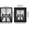 image:imageAmericanflat 16x24 Poster Frame  Matted to 12x18  Engineered Wood  Black  Polished plexiglass front hangs vertical or horizontal sawtooth hangers included secure turntab backingBlack