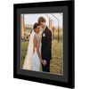 image:imageAmericanflat 16x24 Poster Frame  Matted to 12x18  Engineered Wood  Black  Polished plexiglass front hangs vertical or horizontal sawtooth hangers included secure turntab backingBlack
