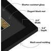 image:imageAmericanflat 16x24 Poster Frame  Matted to 12x18  Engineered Wood  Black  Polished plexiglass front hangs vertical or horizontal sawtooth hangers included secure turntab backingBlack