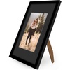 image:imageAmericanflat 16x24 Poster Frame  Matted to 12x18  Engineered Wood  Black  Polished plexiglass front hangs vertical or horizontal sawtooth hangers included secure turntab backingBlack