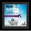 image:imageAmericanflat 16x24 Poster Frame  Matted to 12x18  Engineered Wood  Black  Polished plexiglass front hangs vertical or horizontal sawtooth hangers included secure turntab backingBlack