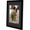 image:imageAmericanflat 16x24 Poster Frame  Matted to 12x18  Engineered Wood  Black  Polished plexiglass front hangs vertical or horizontal sawtooth hangers included secure turntab backingBlack