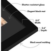 image:imageAmericanflat 16x24 Poster Frame  Matted to 12x18  Engineered Wood  Black  Polished plexiglass front hangs vertical or horizontal sawtooth hangers included secure turntab backingBlack
